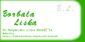 borbala liska business card